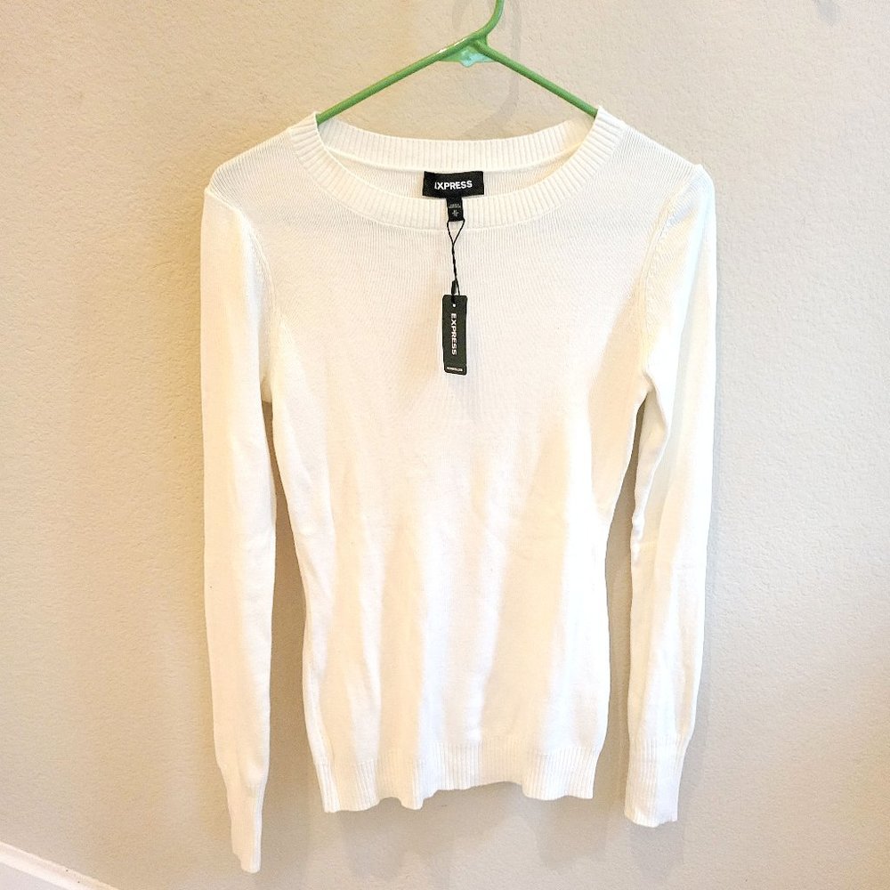 White Knit Top